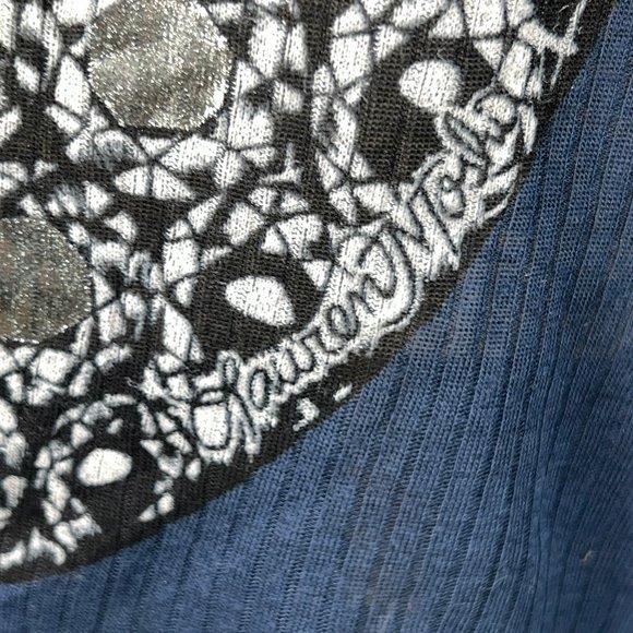 Lauren Moshi Beverly Hills Navy Blue American Flag Lips Sleeveless Tunic… - Picture 5 of 10